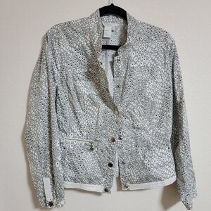 Spanner Snake Print Jacket with Sparkle